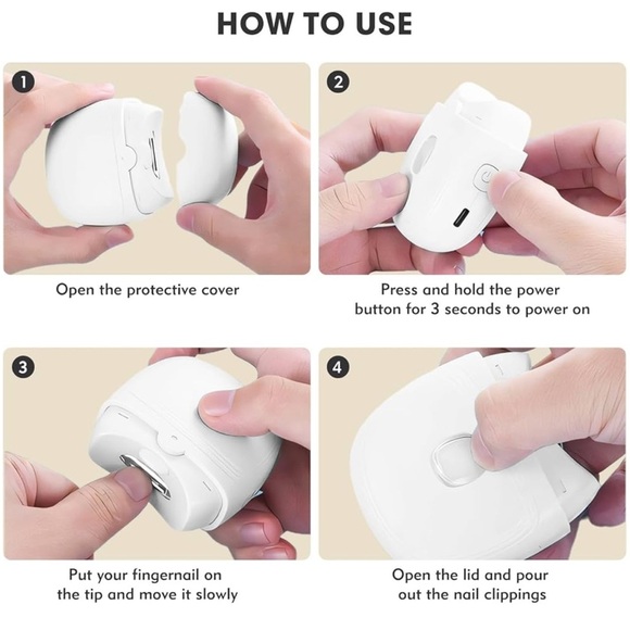 NIB Purple Electric Nail Clipper Stainless Steel & Plastic New in Box (Sealed) - Picture 5 of 9